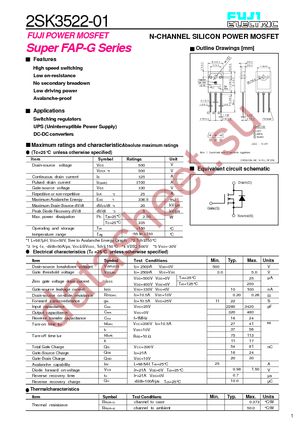 2SK3522-01 datasheet  